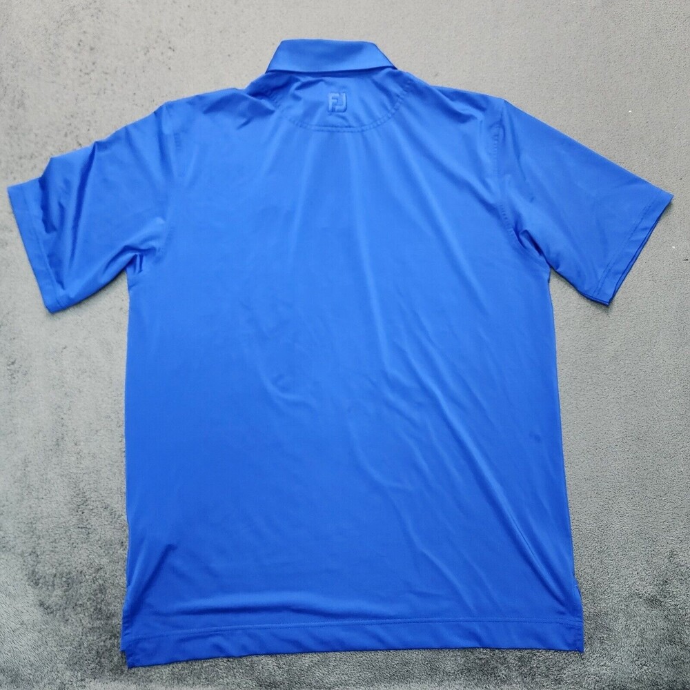 Footjoy Polo Shirt Men's Royal  Blue Short Sleeve Size L - Picture 2 of 12
